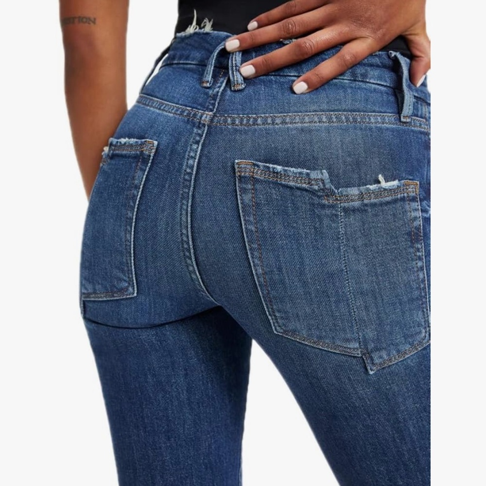 Good American Good Straight Split Pockets Women's Jeans - Picture 10 of 14